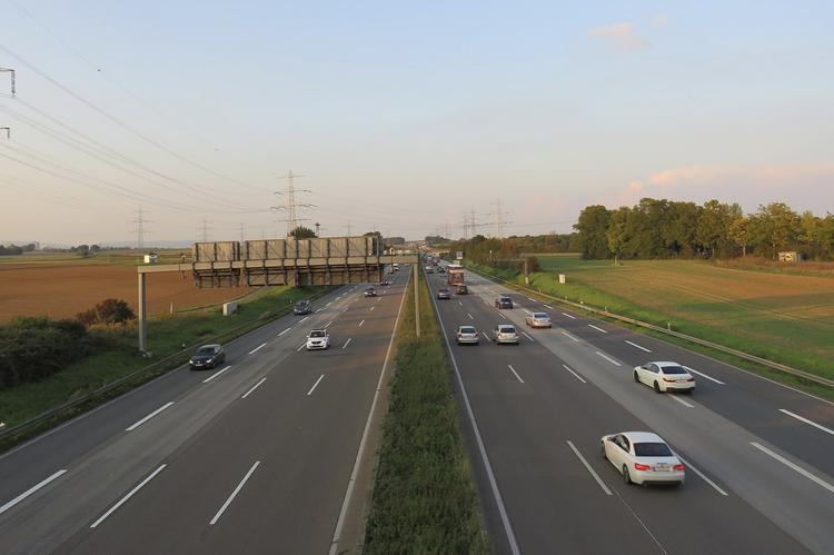 Autoroute A5 près de Francfort