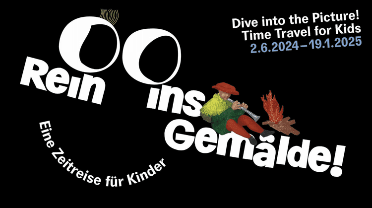 Affiche du Deutsches Museum pour l'exposition "Rein ins Gemälde"