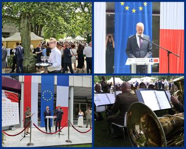 Cérémonie du 14 Juillet - Montage Canva par Léonie Delahoutre