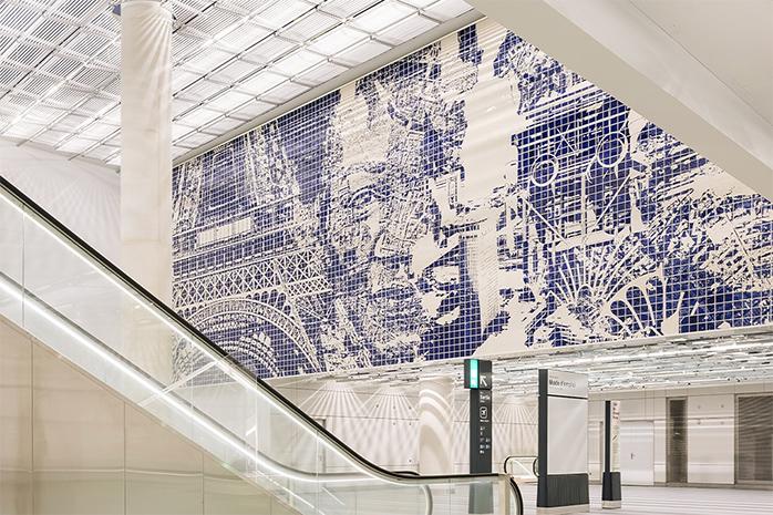 Fresque de Vhils à Orly