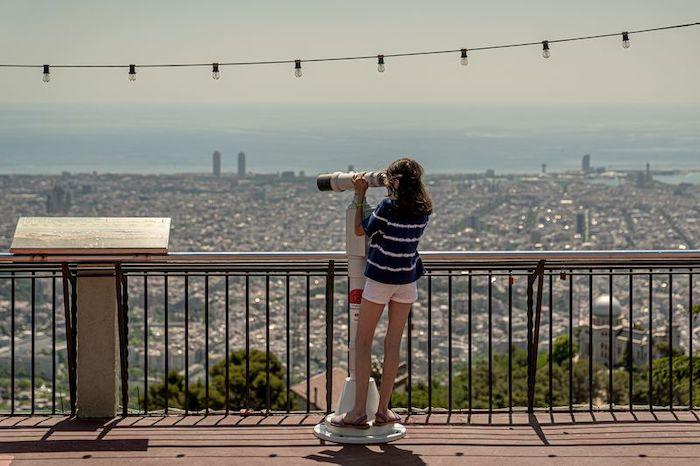 vue panoramique de barcelone depuis tibidabo