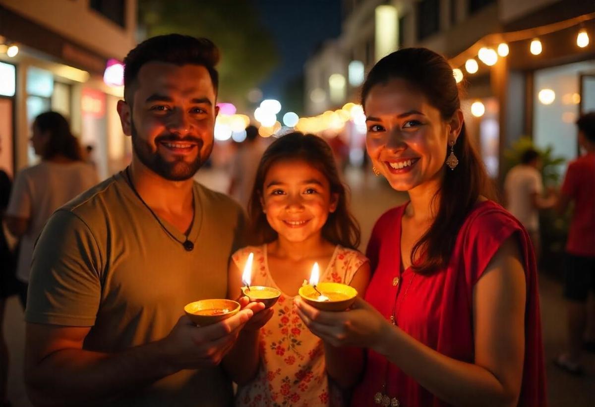 Deepavali est une des grandes fêtes indiennes de l'année.