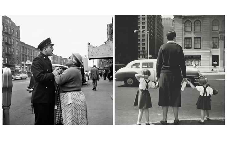 Deux photos en noir et blanc de vivian maier