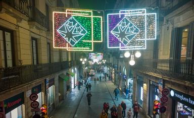  installations lumineuses a Barcelone