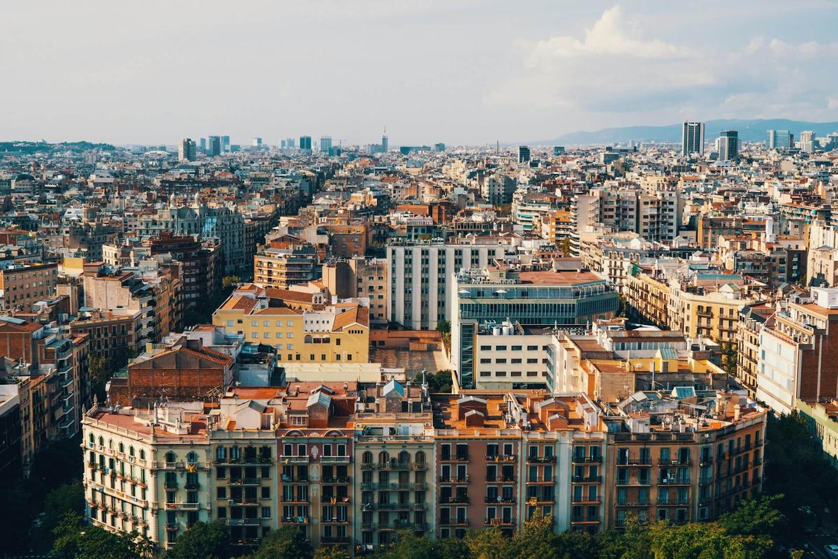 Vue panoramique de la ville de Barcelone