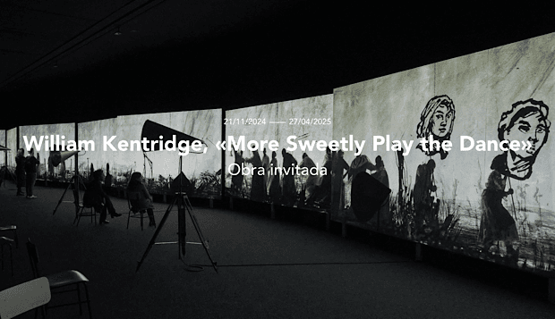 Après le MOMA à New York, le Musée du Louvre à Paris, “More Sweetly Play the Dance" est une installation grand format de l'artiste sud-africain William Kentridge, exposée au musée Picasso de Malaga, jusqu’au 27 avril 2025.