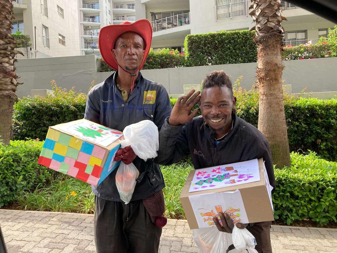 Street surfers in Johannesburg