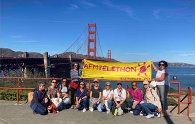 SFBA devant le Golden Gate Bridge pour la journée du téléthon