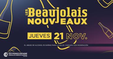 affiche beaujolais nouveau 2024 a barcelone