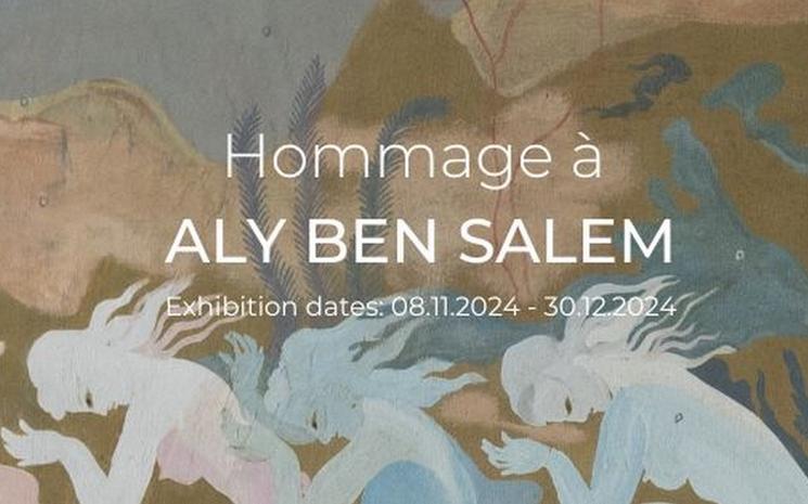 hommage à aly ben salem vilon bleu gallery sidi bou said tunisie