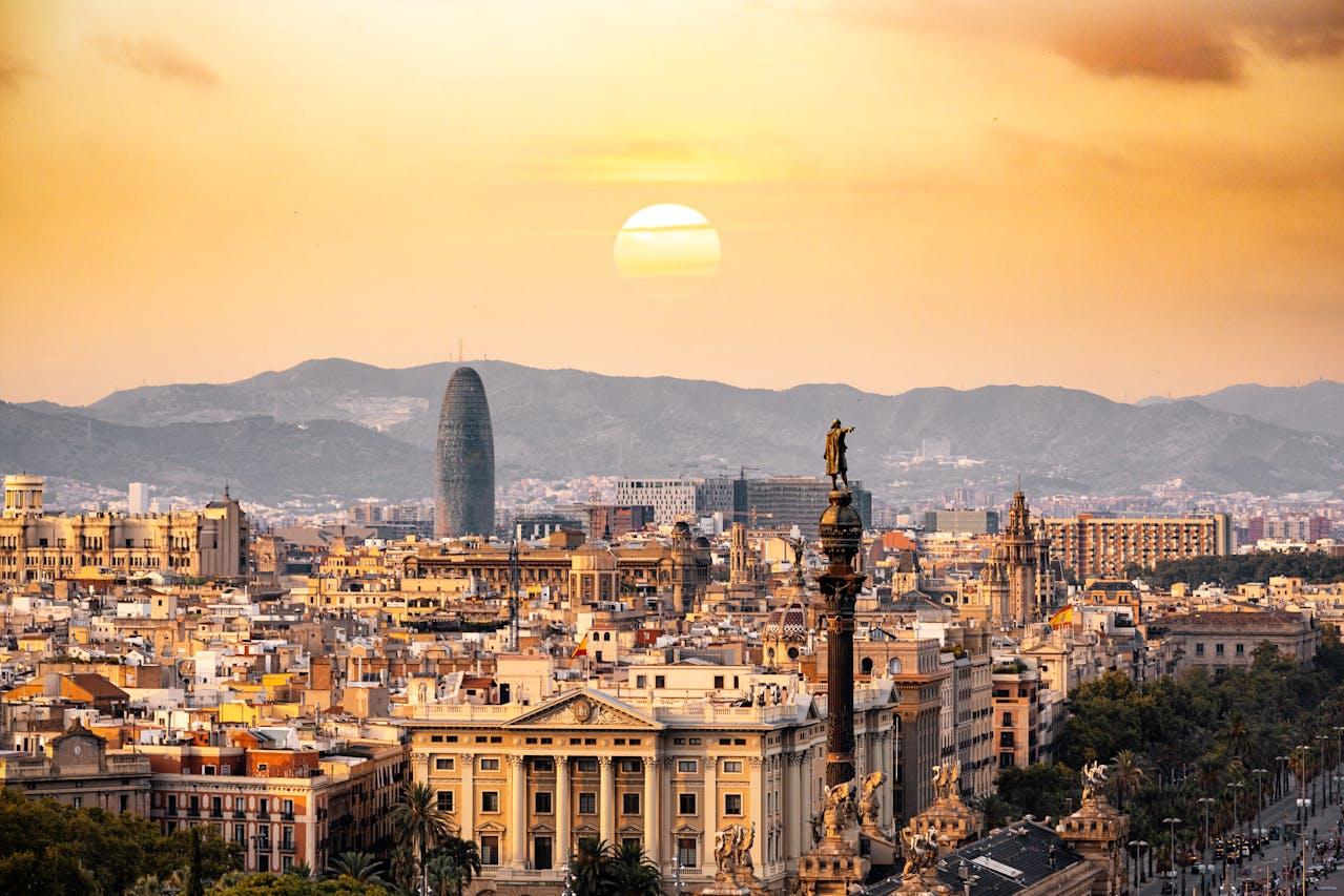 vue de la ville de barcelone