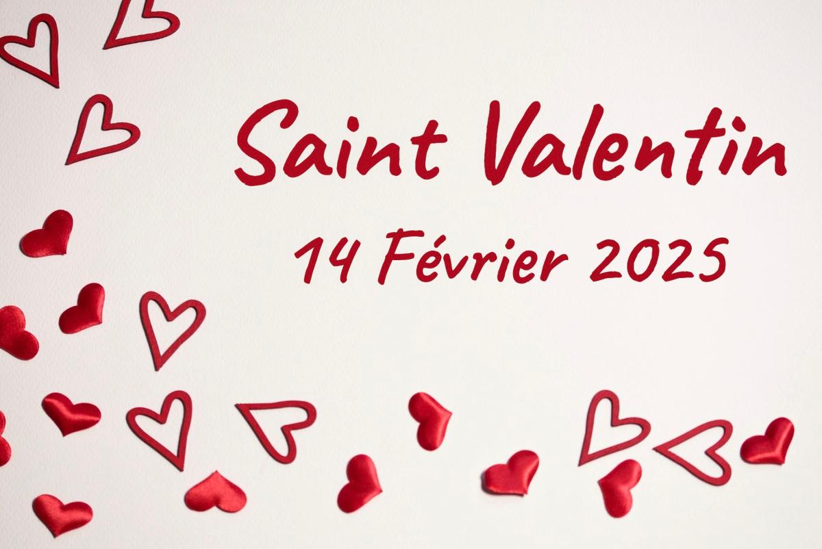 Coeur sur une carte pour la Saint Valentin