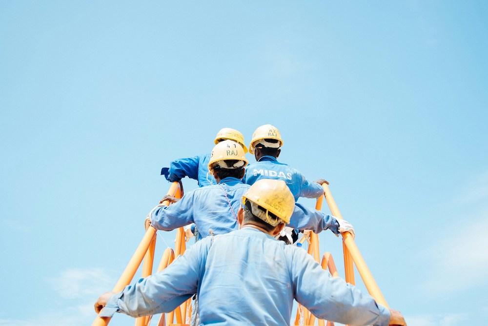 une construction en cours à Singapour