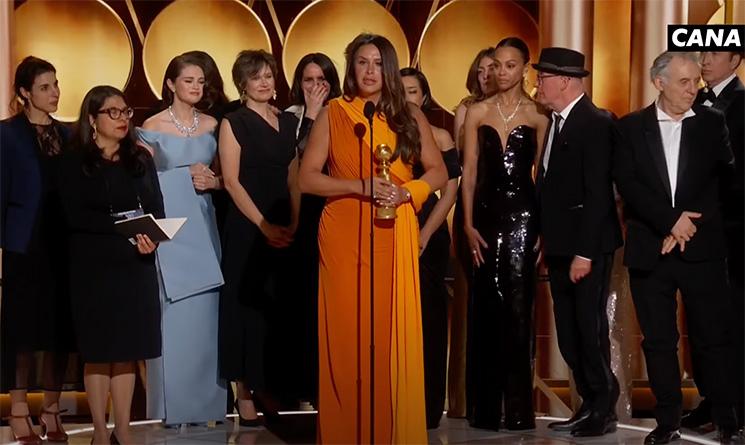 Extrait de la cérémonie des Golden Globes sur Canal +