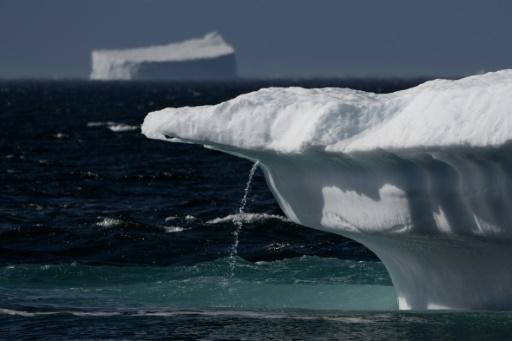 un iceberg fond au groenland