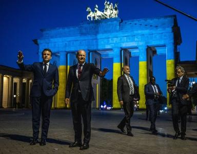 Macron, Scholz et Draghi 