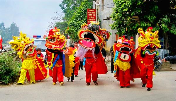 Danse de la licorne ou du lion au Vietnam