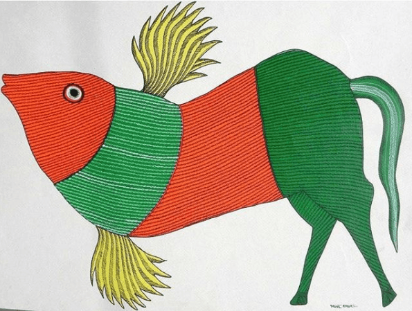 Gond peinture tradition Inde