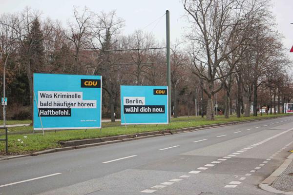 Slogans de la CDU © Emma Granier - LPJ Berlin