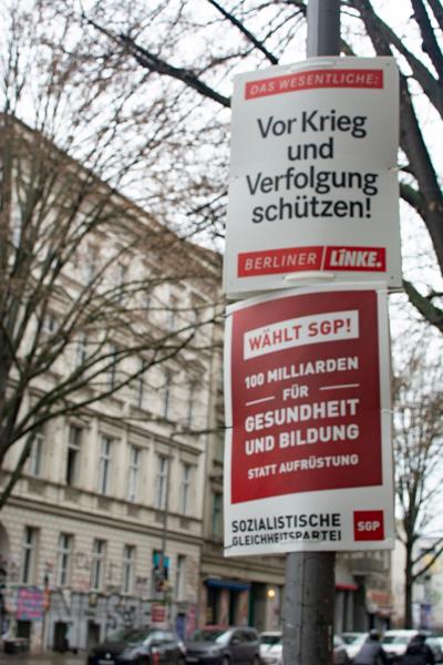 Slogans de Die Linke © Laura Dubois - LPJ Berlin