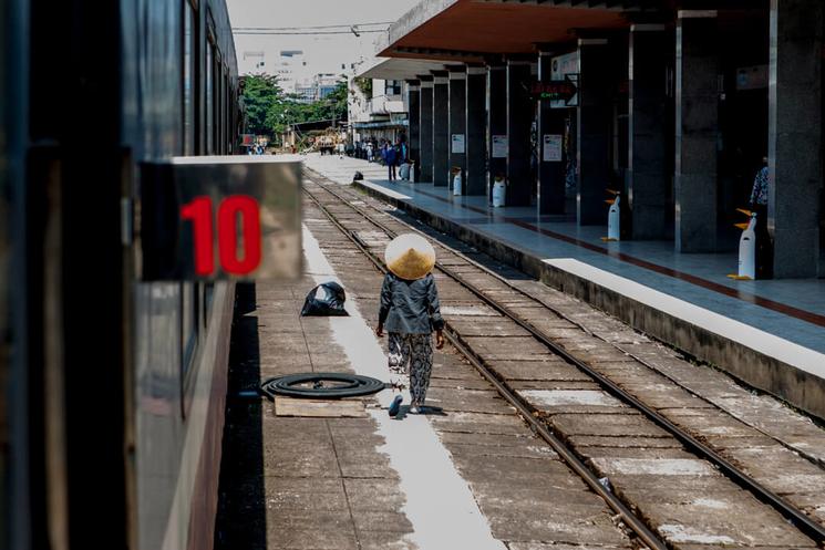 Le train vietnamien allant de Hanoi à Saigon