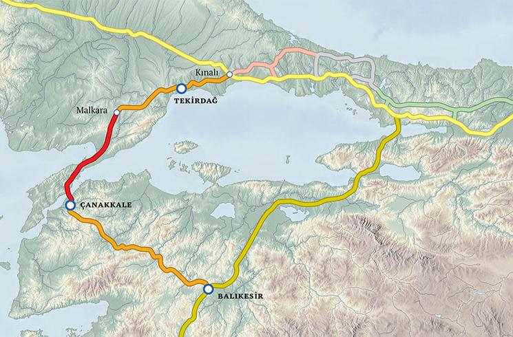 plan turquie nord ouest Çanakkale