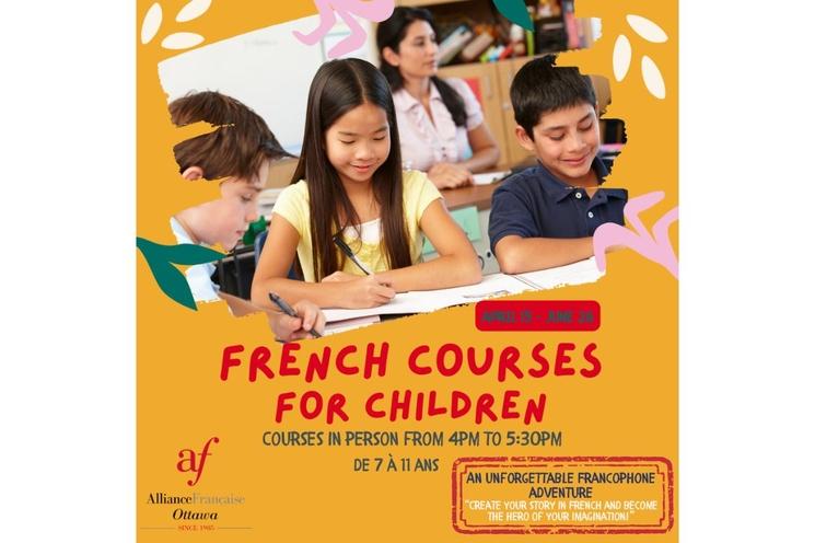 Cours de français pour enfants à l'Alliance Française d'Ottawa