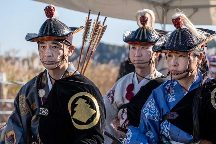 Photo B.Chapiron – Représentation de Yabusame au sanctuaire de Samukawa (préfecture de Kanagawa)