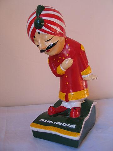 le Maharajah, mascotte d'Air India