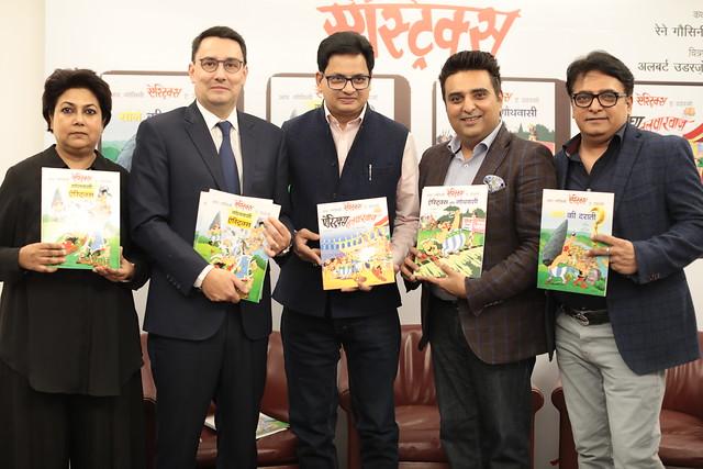 Le lancement des 4 premiers albums d'Astérix en hindi