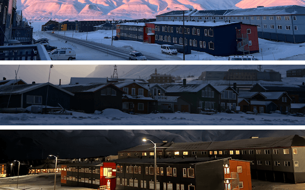 la ville de lonyearbyen au Svalbard 