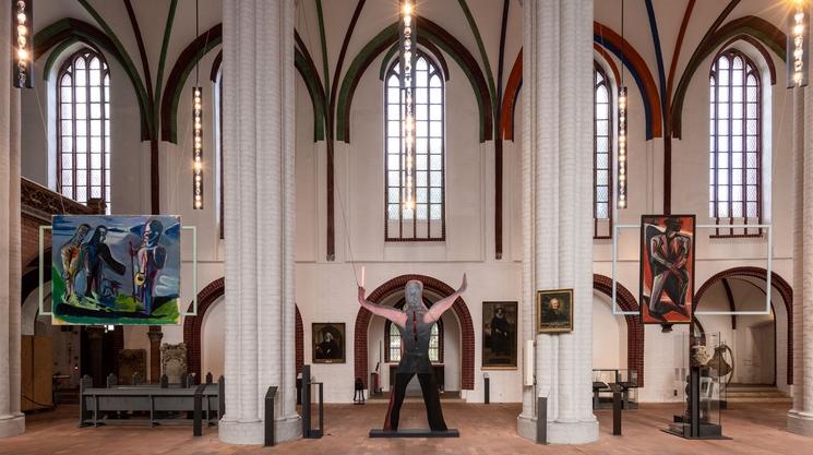 Exposition dans l'église © Stadtmuseum Berlin - Photo Michael Setzpfandt.