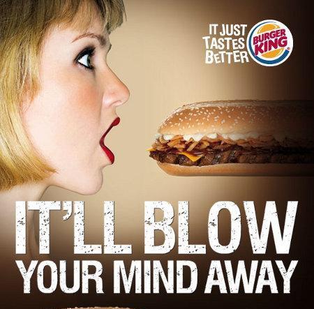 publicité sexiste de Burger King