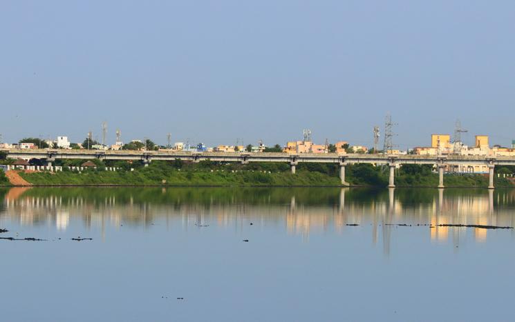 La rivière Adyar. Photo : Anne-Mathilde Thévenin