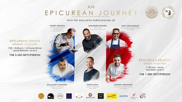 Affiche du diner et brunch epicuriens du 14 juillet a Chiang Mai