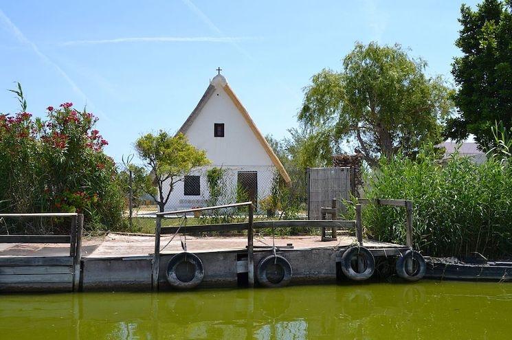 Une barraca sur la lagune de l'Albufera