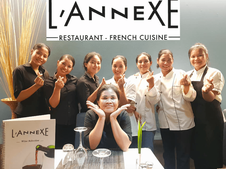 l'équipe du restaurant L'Annexe