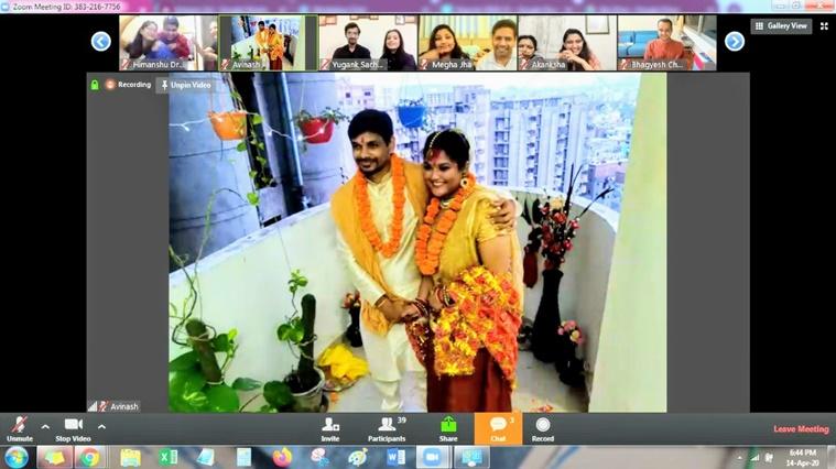 mariage virtuel indien inde india zoom