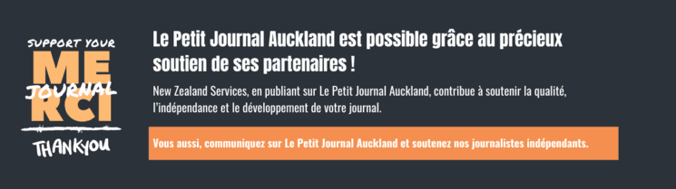 bannière de soutien Le Petit Journal Auckland