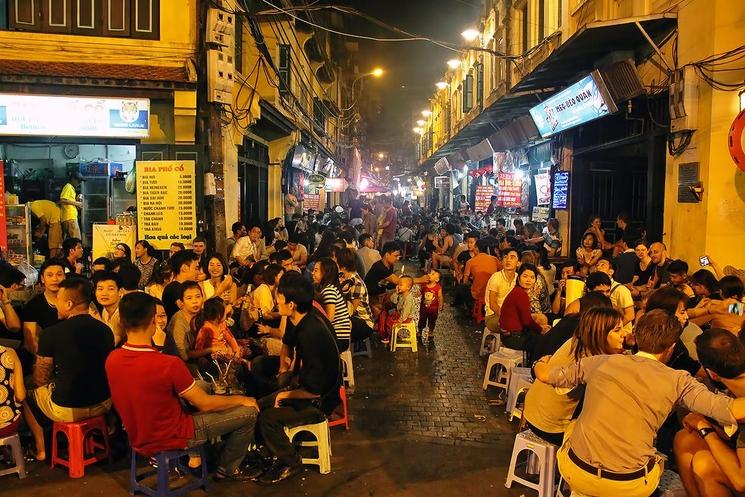 Beer street à Hanoi 