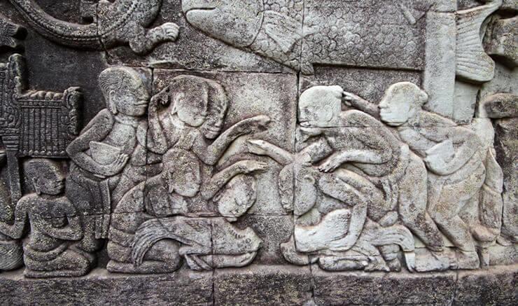 Bas relief du Bayon