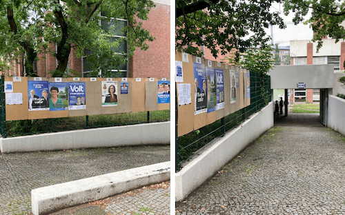 Un bureau de vote à Berlin le 30 juin 2024