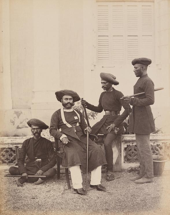 Police de Bombay vers 1850