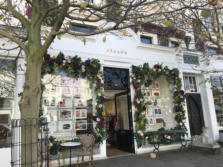 Boutique Sezane à Westbourne Groove, Notting Hill