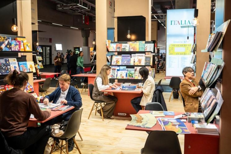 le stand italien lors de la Buchmesse 2024