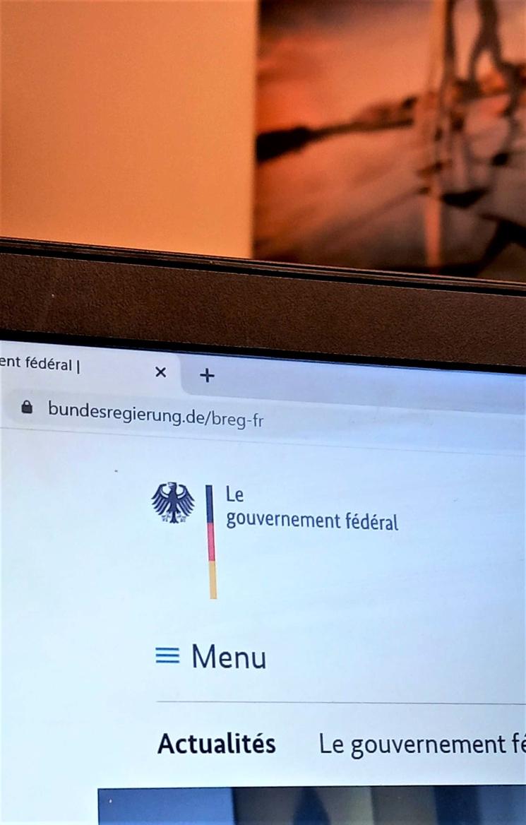 Site du gouvernement allemand