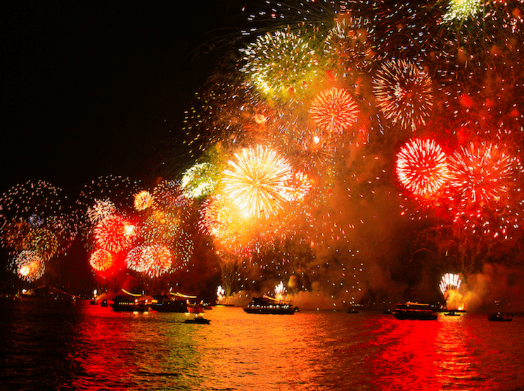 Feux d'artifice Fête République Turquie 29 octobre