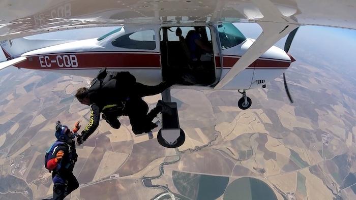 saut en parachute au dessus de Cordoue