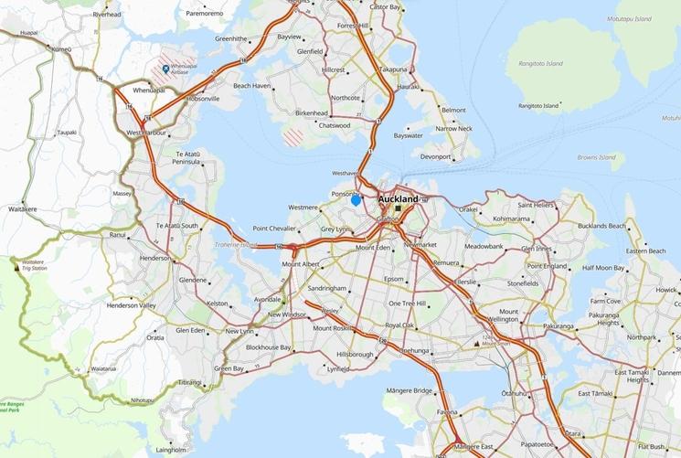 la configuration de Auckland 