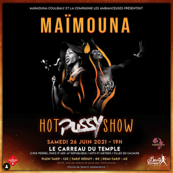 Affiche Hot Pussy Show Carreau du Temple Maimouna